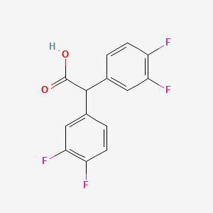molecular formula C14H8F4O2 B1369692 2,2-Bis(3,4-difluorophenyl)acetic acid 