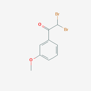 molecular formula C9H8Br2O2 B13696982 2,2-Dibromo-1-(3-methoxyphenyl)ethanone 