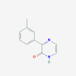 molecular formula C11H10N2O B13697035 3-(m-Tolyl)pyrazin-2(1H)-one 