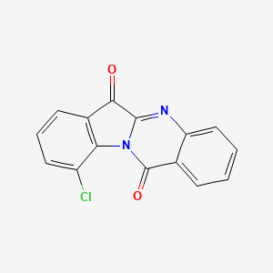 molecular formula C15H7ClN2O2 B13697064 10-Chloroindolo[2,1-b]quinazoline-6,12-dione 