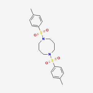 molecular formula C20H26N2O4S2 B13697089 1,5-Ditosyl-1,5-diazocane CAS No. 67761-04-0