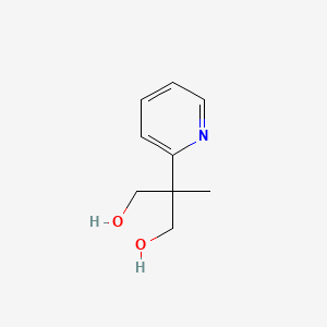 molecular formula C9H13NO2 B13697129 2-Methyl-2-(2-pyridyl)propane-1,3-diol 