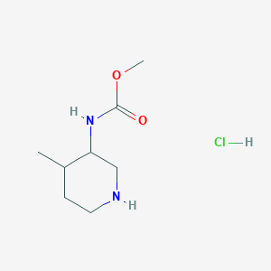 molecular formula C8H17ClN2O2 B13697135 Methyl (4-Methyl-3-piperidyl)carbamate Hydrochloride 