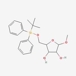 molecular formula C22H30O5Si B13697177 (2R,3S,4R,5R)-2-[[(tert-Butyldiphenylsilyl)oxy]methyl]-5-methoxytetrahydrofuran-3,4-diol 