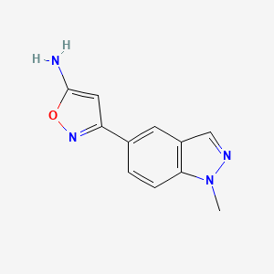 5-Amino-3-(1-methyl-5-indazolyl)isoxazole