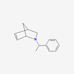 molecular formula C14H17N B13697247 (1R,4S)-2-[(S)-1-Phenylethyl]-2-azabicyclo[2.2.1]hept-5-ene 