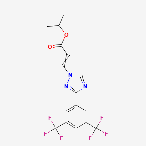 isopropyl (Z)-3-(3-(3,5-bis(trifluoromethyl)phenyl)-1H-1,2,4-triazol-1-yl)acrylate