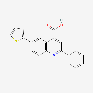 2-Phenyl-6-(2-thienyl)quinoline-4-carboxylic Acid