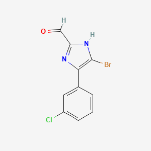 5-Bromo-4-(3-chlorophenyl)imidazole-2-carbaldehyde