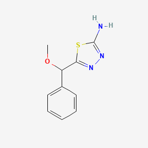 2-Amino-5-[methoxy(phenyl)methyl]-1,3,4-thiadiazole