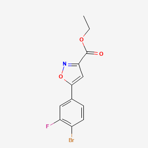 Ethyl 5-(4-Bromo-3-fluorophenyl)isoxazole-3-carboxylate