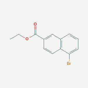 molecular formula C13H11BrO2 B13697368 Ethyl 5-Bromo-2-naphthoate 