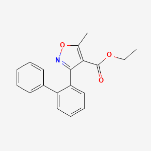 molecular formula C19H17NO3 B13697385 Ethyl 3-(2-Biphenylyl)-5-methylisoxazole-4-carboxylate 