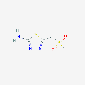 5-((Methylsulfonyl)methyl)-1,3,4-thiadiazol-2-amine