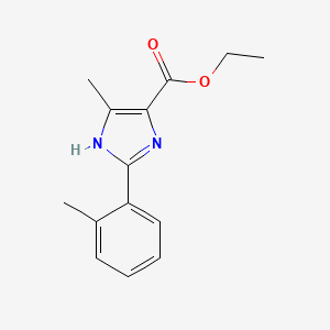 ethyl 4-methyl-2-o-tolyl-1H-imidazole-5-carboxylate