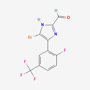 5-Bromo-4-[2-fluoro-5-(trifluoromethyl)phenyl]imidazole-2-carbaldehyde