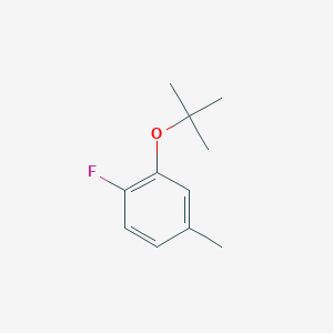 molecular formula C11H15FO B13697456 3-(tert-Butoxy)-4-fluorotoluene 