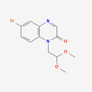 6-Bromo-1-(2,2-dimethoxyethyl)quinoxalin-2(1H)-one