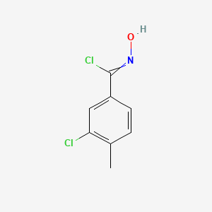 molecular formula C8H7Cl2NO B13697469 3-Chloro-N-hydroxy-4-methylbenzimidoyl Chloride 