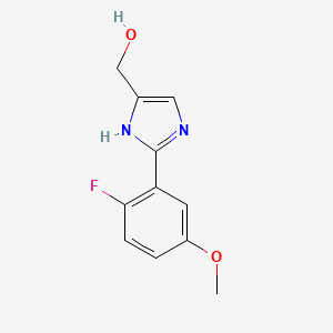 2-(2-Fluoro-5-methoxyphenyl)imidazole-5-methanol