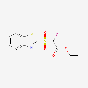 Ethyl 2-(Benzo[d]thiazol-2-ylsulfonyl)-2-fluoroacetate