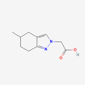 molecular formula C10H14N2O2 B1369750 2-(5-methyl-4,5,6,7-tetrahydro-2H-indazol-2-yl)acetic acid 