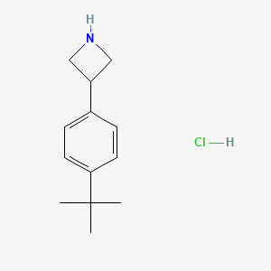 molecular formula C13H20ClN B13697526 3-(4-(tert-Butyl)phenyl)azetidine hydrochloride 