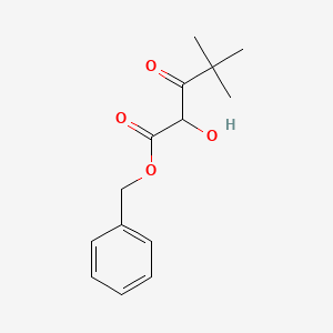 molecular formula C14H18O4 B13697538 Benzyl 2-hydroxy-4,4-dimethyl-3-oxopentanoate 