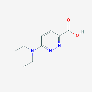 molecular formula C9H13N3O2 B1369754 6-(Diethylamino)pyridazine-3-carboxylic acid 