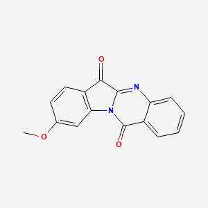 molecular formula C16H10N2O3 B13697554 9-Methoxyindolo[2,1-b]quinazoline-6,12-dione 