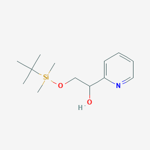 molecular formula C13H23NO2Si B13697564 2-[Tert-butyl(dimethyl)silyl]oxy-1-(2-pyridyl)ethanol 