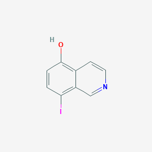 molecular formula C9H6INO B13697571 8-Iodoisoquinolin-5-ol 