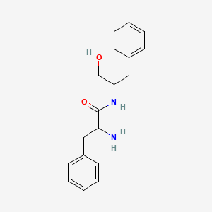 molecular formula C18H22N2O2 B13697604 2-Amino-N-(1-hydroxy-3-phenylpropan-2-yl)-3-phenylpropanamide CAS No. 2797608-38-7