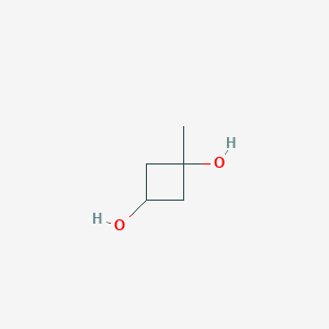 molecular formula C5H10O2 B13697622 1-Methylcyclobutane-1,3-diol CAS No. 2411494-73-8