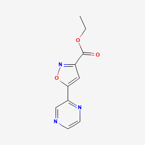 Ethyl 5-(2-Pyrazinyl)isoxazole-3-carboxylate