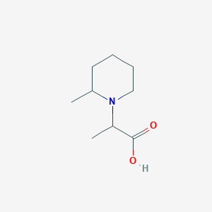 molecular formula C9H17NO2 B1369765 2-(2-Methylpiperidin-1-yl)propanoic acid CAS No. 915921-83-4