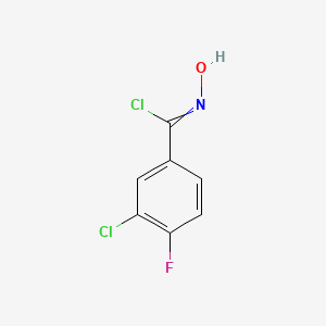 molecular formula C7H4Cl2FNO B13697658 alpha,3-Dichloro-4-fluorobenzaldoxime 