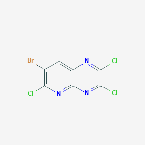 molecular formula C7HBrCl3N3 B13697675 7-Bromo-2,3,6-trichloropyrido[2,3-b]pyrazine 