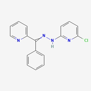 molecular formula C17H13ClN4 B13697684 2-Chloro-6-[2-[phenyl(2-pyridyl)methylene]hydrazino]pyridine CAS No. 199596-06-0