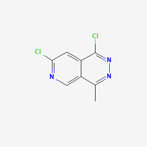 molecular formula C8H5Cl2N3 B13697721 1,7-Dichloro-4-methylpyrido[3,4-d]pyridazine 