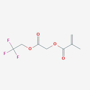 molecular formula C8H9F3O4 B13697722 2-Oxo-2-(2,2,2-trifluoroethoxy)ethyl methacrylate 