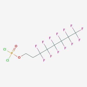 molecular formula C8H4Cl2F13O2P B13697763 3,3,4,4,5,5,6,6,7,7,8,8,8-Tridecafluorooctyl Phosphorodichloridate 