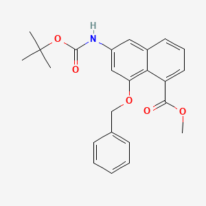 Methyl 8-(benzyloxy)-6-((tert-butoxycarbonyl)amino)-1-naphthoate