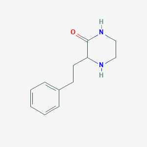 molecular formula C12H16N2O B13697798 3-Phenethyl-piperazin-2-one 