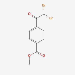 molecular formula C10H8Br2O3 B13697812 Methyl 4-(2,2-dibromoacetyl)benzoate 