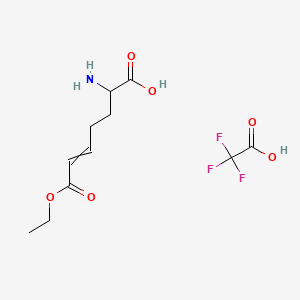 molecular formula C11H16F3NO6 B13697816 (S,E)-2-Amino-7-ethoxy-7-oxo-5-heptenoic Acid Trifluoroacetate 