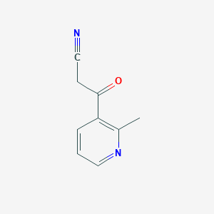 molecular formula C9H8N2O B13697821 3-(2-Methyl-3-pyridyl)-3-oxopropanenitrile 