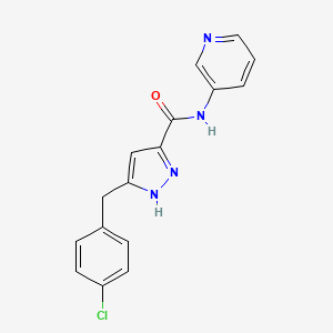 3-(4-Chlorobenzyl)-N-(3-pyridyl)-1H-pyrazole-5-carboxamide