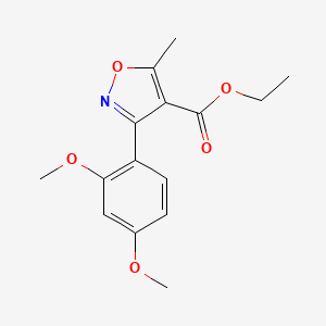 Ethyl 3-(2,4-dimethoxyphenyl)-5-methylisoxazole-4-carboxylate