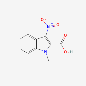 molecular formula C10H8N2O4 B13697847 1-Methyl-3-nitro-1H-indole-2-carboxylic acid 